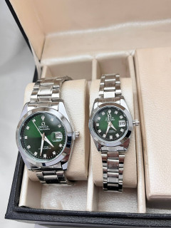 ساعت ست شیک مچی لوکس ست امگا صفحه سبز ساعت مچی omega قسط